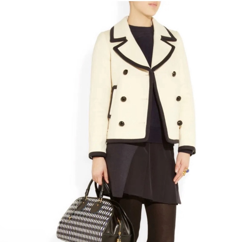 J Crew Nello Gori Peacoal Wool Jacket